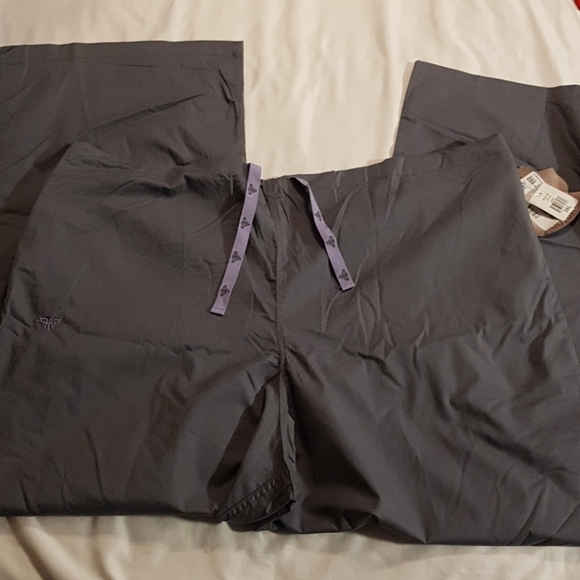 Med Couture ez flex women's size 3XL gray scrub pants NWT - Picture 3 of 4